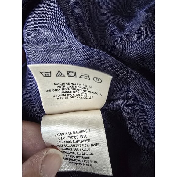 Elevenses Anthropologie Coat Size 4 S Blue Green Ikat Velvet Mod Floral Jacquard - Picture 8 of 9